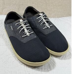 Olukai Men's 12 Gray Nokea Moku Shoes Slip On Mesh Comfort Casual Beach Travel